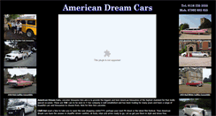 Desktop Screenshot of americandreamcars.co.uk